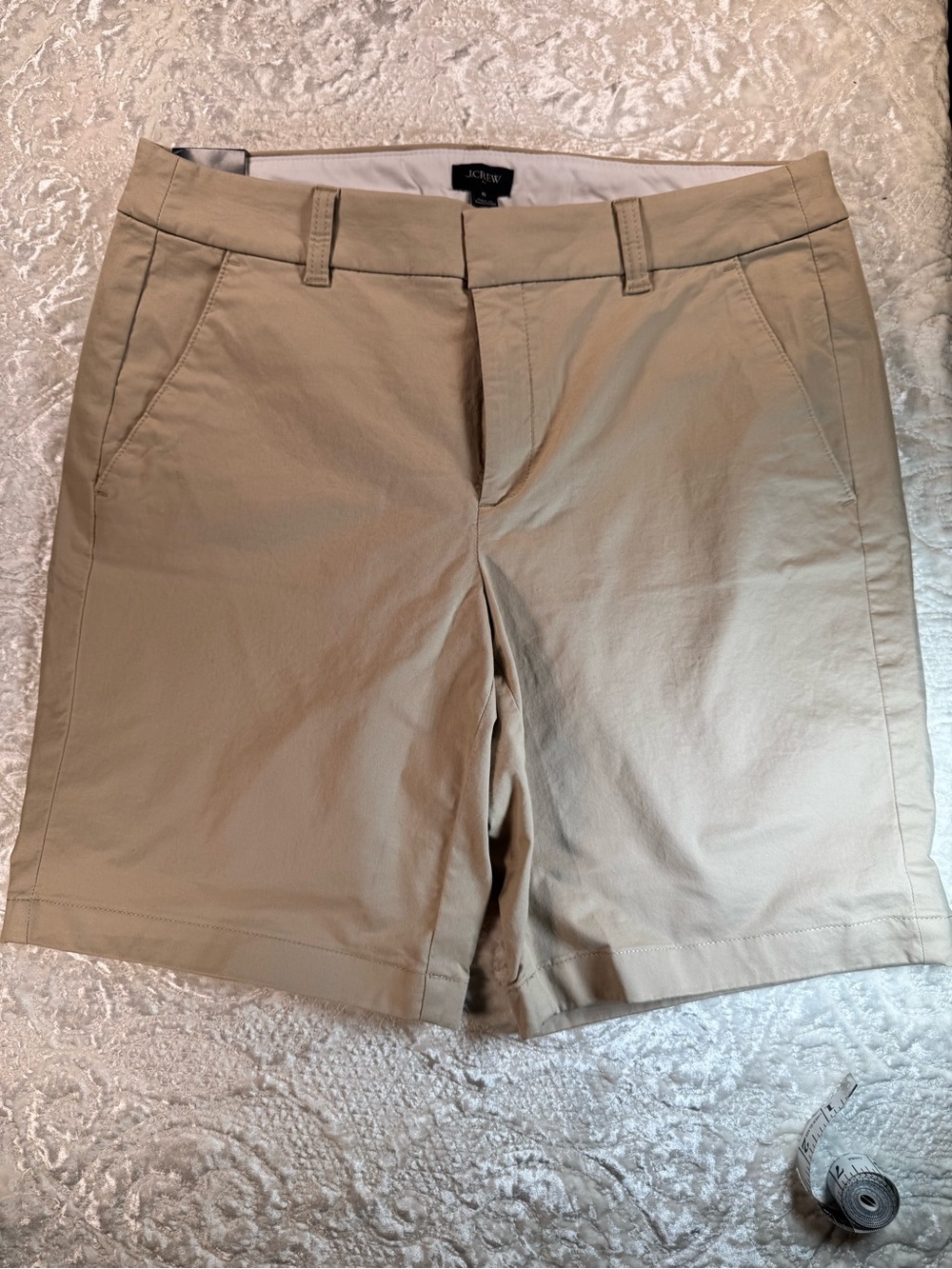 J. Crew Womens Tan Cotton Stretch Bermuda Shorts